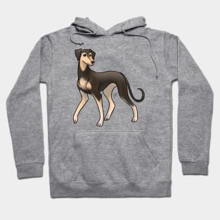 Dog - Saluki - Smooth Coat Black and Tan Hoodie